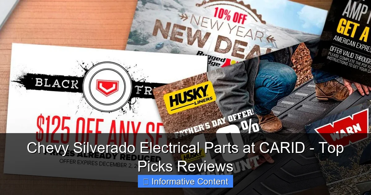 Chevy Silverado Electrical Parts at CARID - Top Picks Reviews