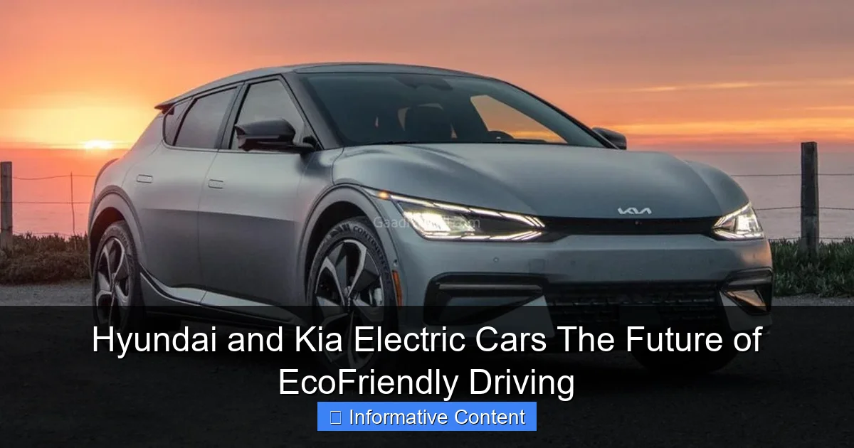 Hyundai and Kia Electric Cars The Future of EcoFriendly Driving
