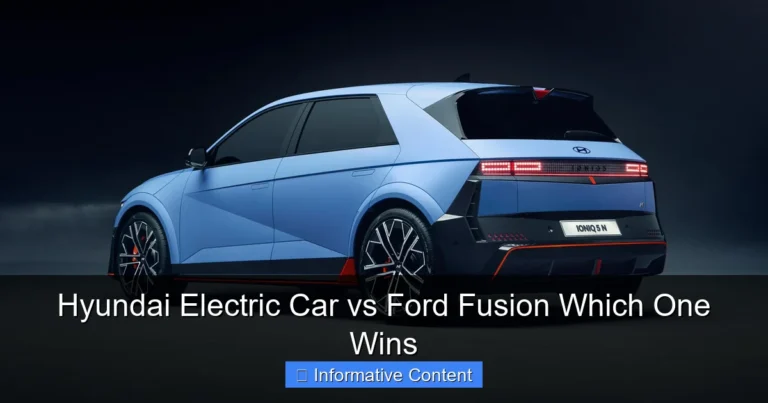 Hyundai Electric Car vs Ford Fusion Which One Wins