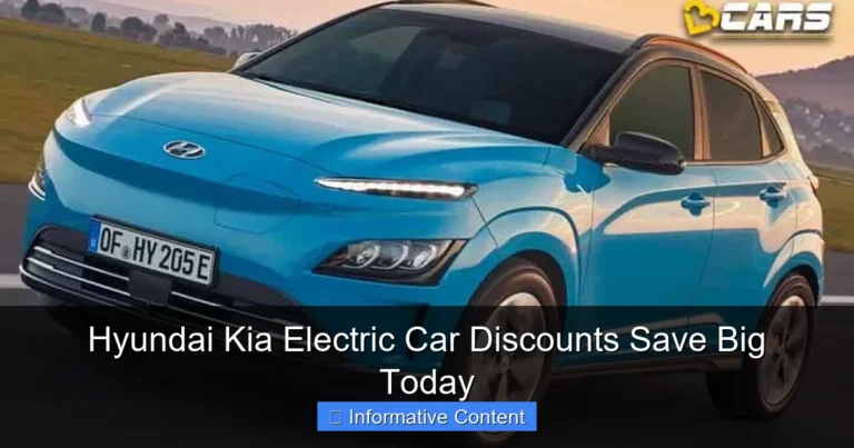 Hyundai Kia Electric Car Discounts Save Big Today