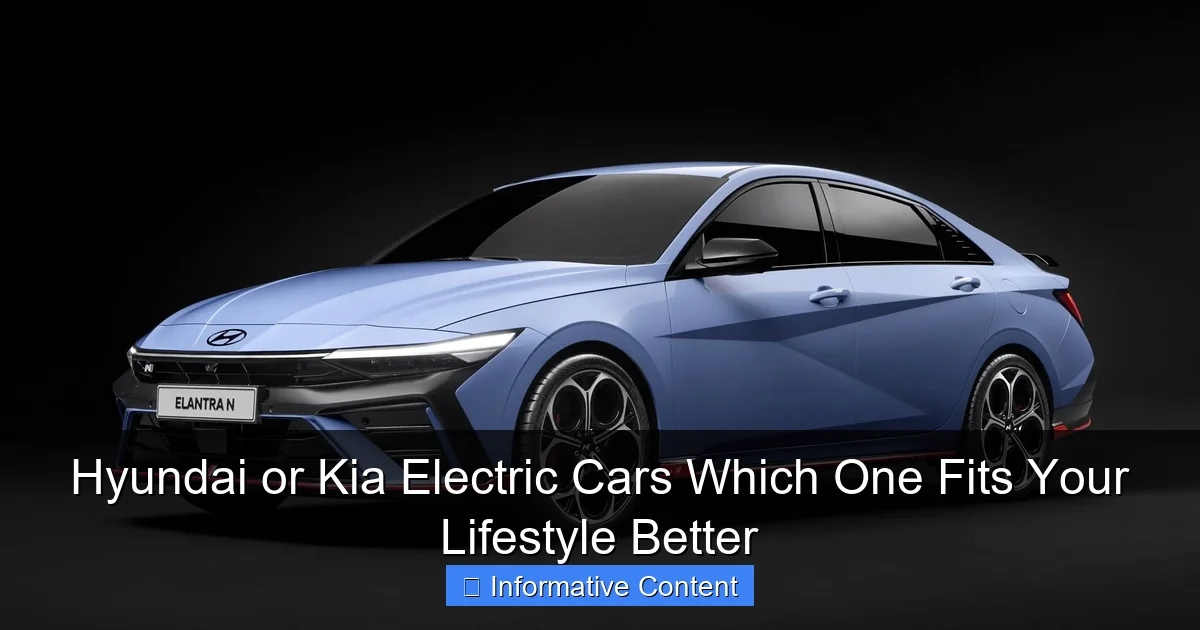 Hyundai or Kia Electric Cars Which One Fits Your Lifestyle Better
