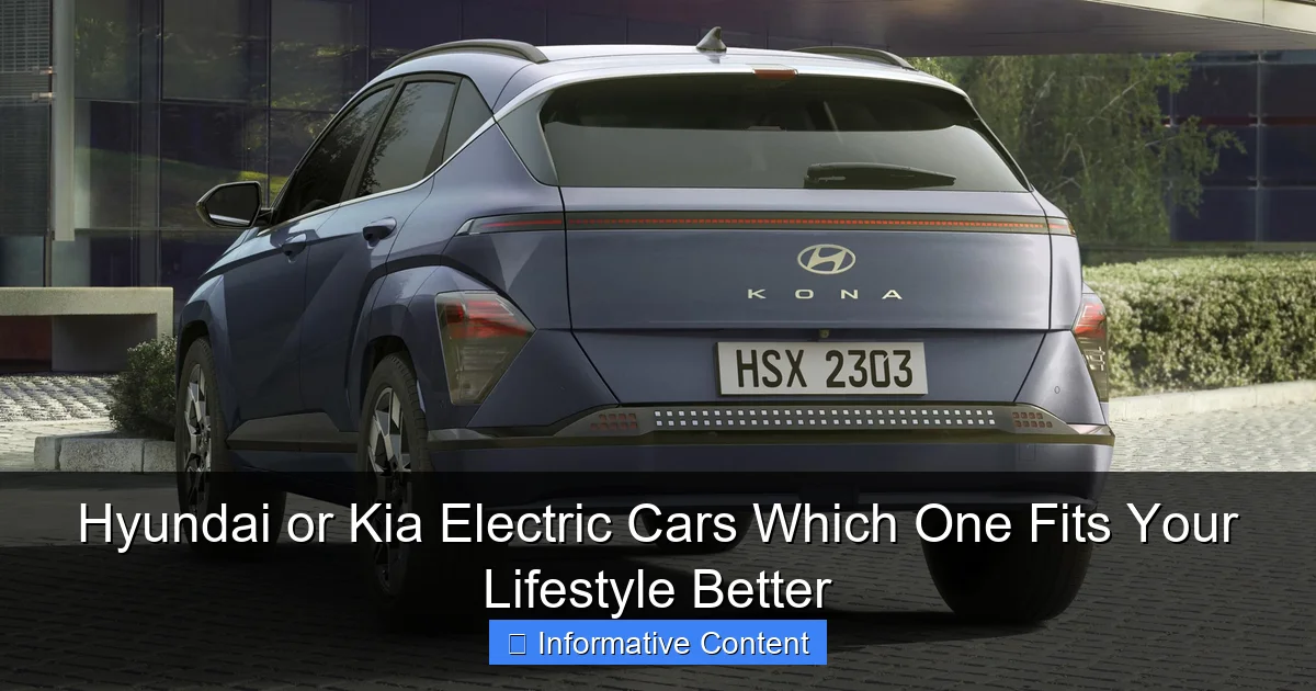 Hyundai or Kia Electric Cars Which One Fits Your Lifestyle Better