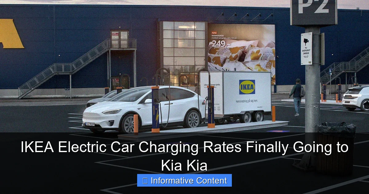 IKEA Electric Car Charging Rates Finally Going to Kia Kia