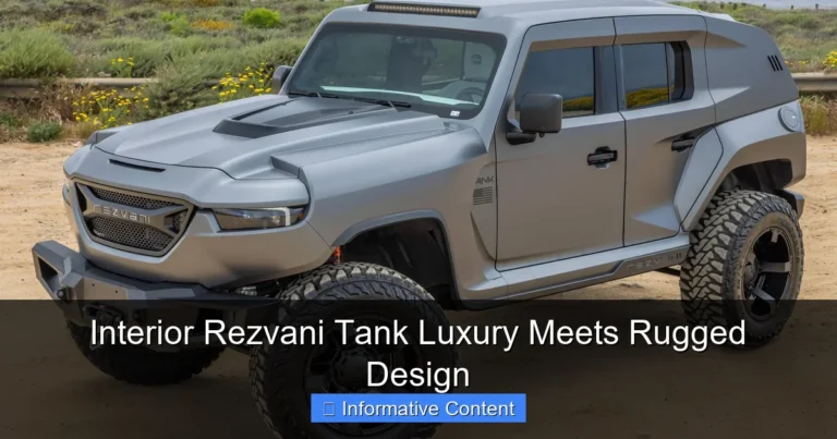 Interior Rezvani Tank Luxury Meets Rugged Design