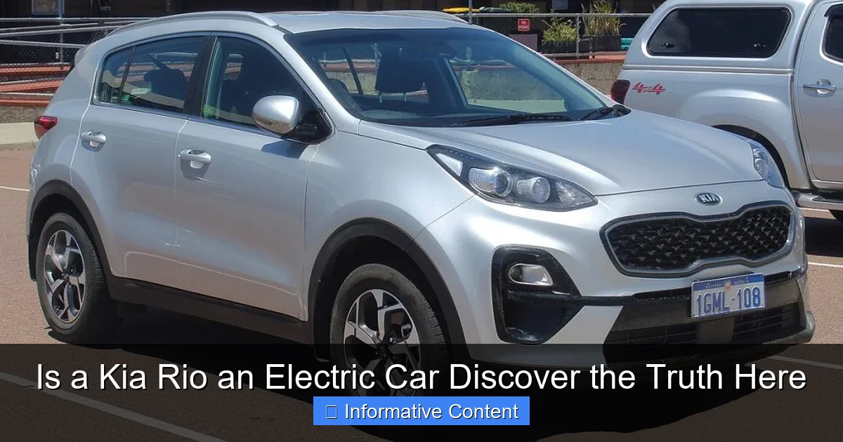 Is a Kia Rio an Electric Car Discover the Truth Here
