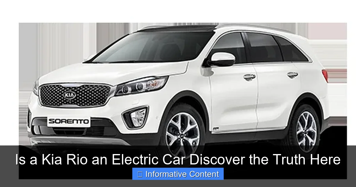 Is a Kia Rio an Electric Car Discover the Truth Here