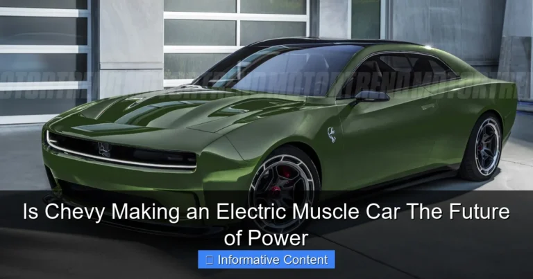 Is Chevy Making an Electric Muscle Car The Future of Power