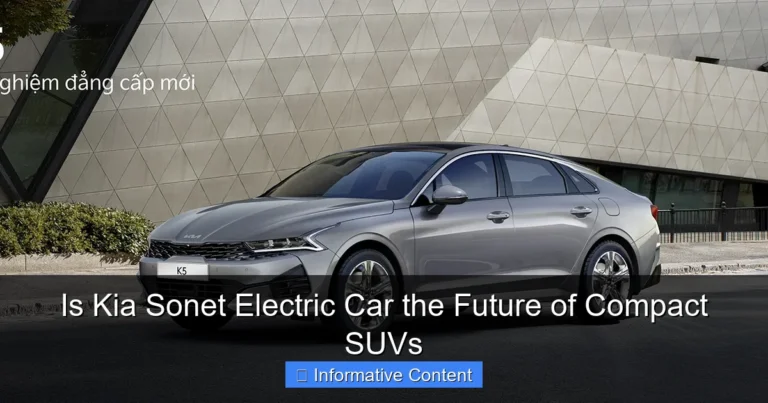 Is Kia Sonet Electric Car the Future of Compact SUVs