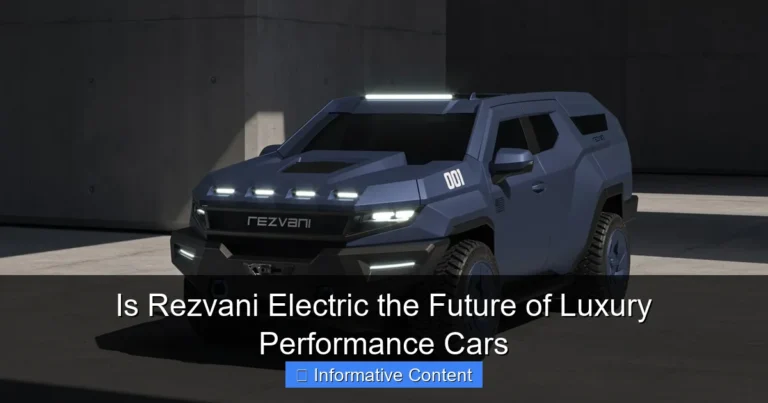 Is Rezvani Electric the Future of Luxury Performance Cars