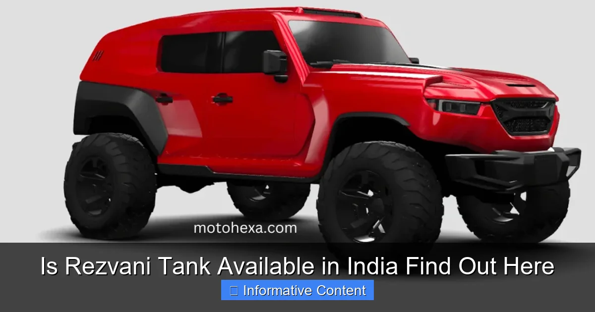 Is Rezvani Tank Available in India Find Out Here