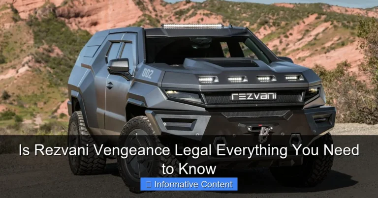 Is Rezvani Vengeance Legal Everything You Need to Know