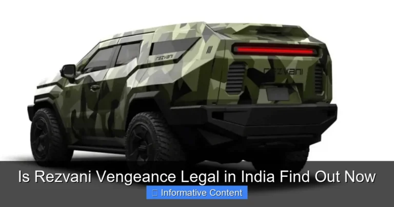 Is Rezvani Vengeance Legal in India Find Out Now