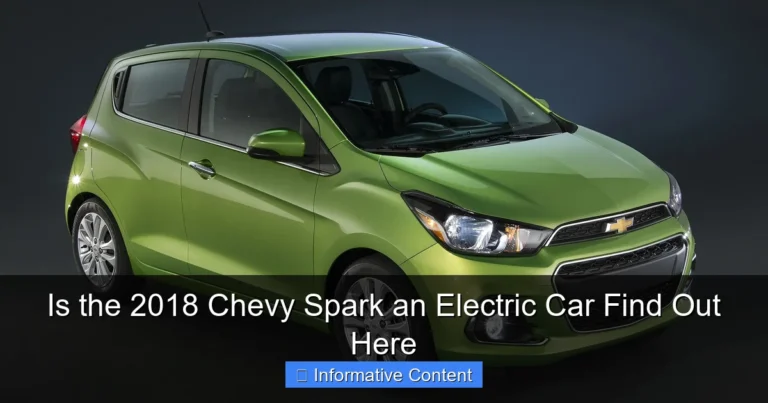 Is the 2018 Chevy Spark an Electric Car Find Out Here