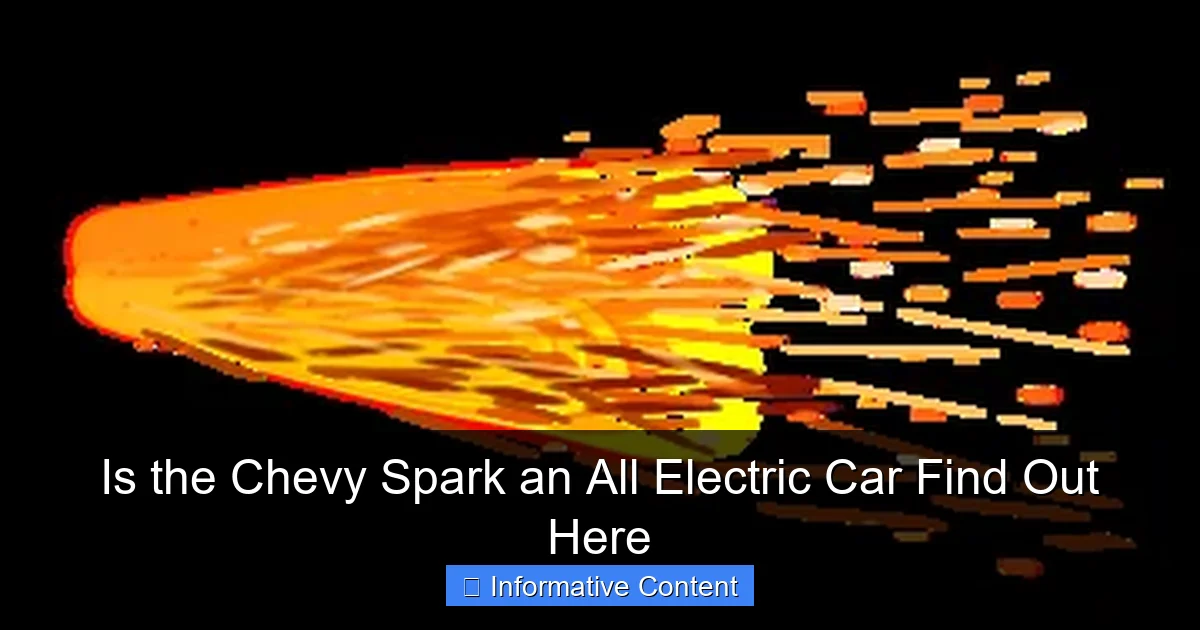 Is the Chevy Spark an All Electric Car Find Out Here