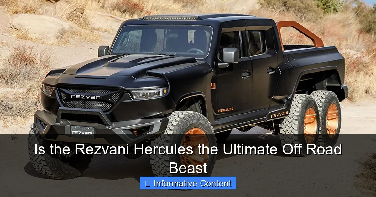 Is the Rezvani Hercules the Ultimate Off Road Beast