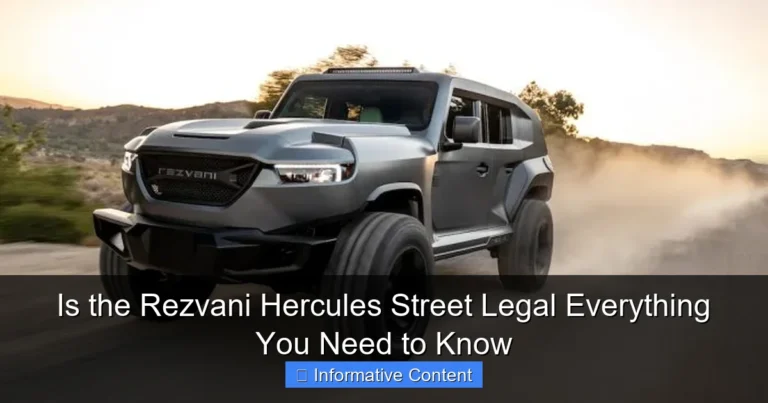 Is the Rezvani Hercules Street Legal Everything You Need to Know