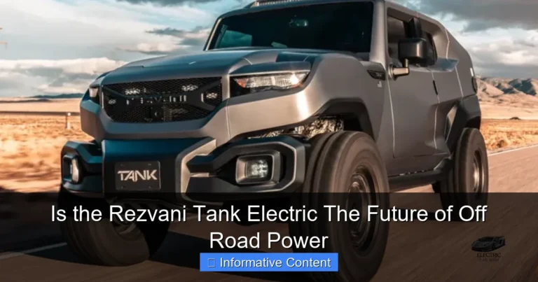 Is the Rezvani Tank Electric The Future of Off Road Power
