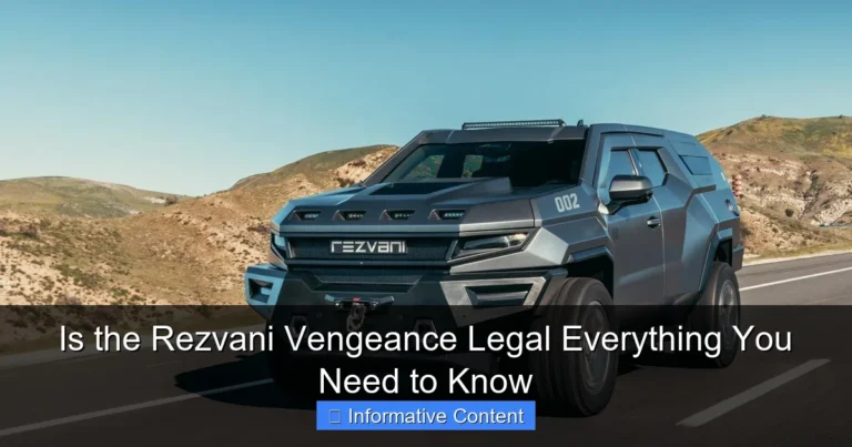 Is the Rezvani Vengeance Legal Everything You Need to Know