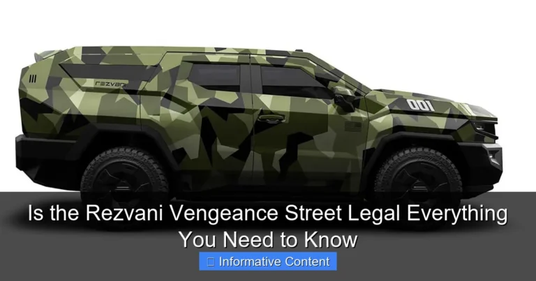 Is the Rezvani Vengeance Street Legal Everything You Need to Know