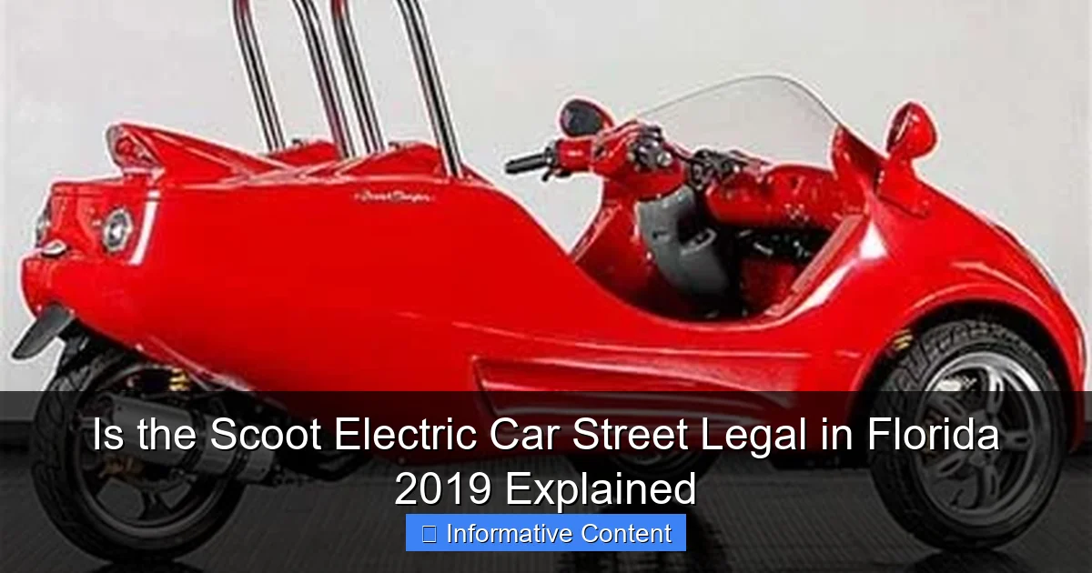Is the Scoot Electric Car Street Legal in Florida 2019 Explained