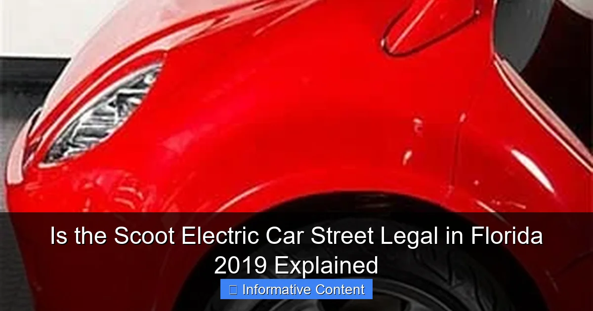 Is the Scoot Electric Car Street Legal in Florida 2019 Explained