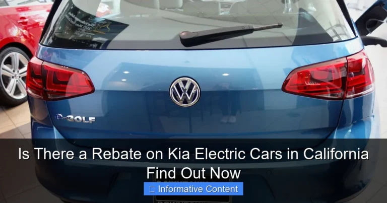 Is There a Rebate on Kia Electric Cars in California Find Out Now
