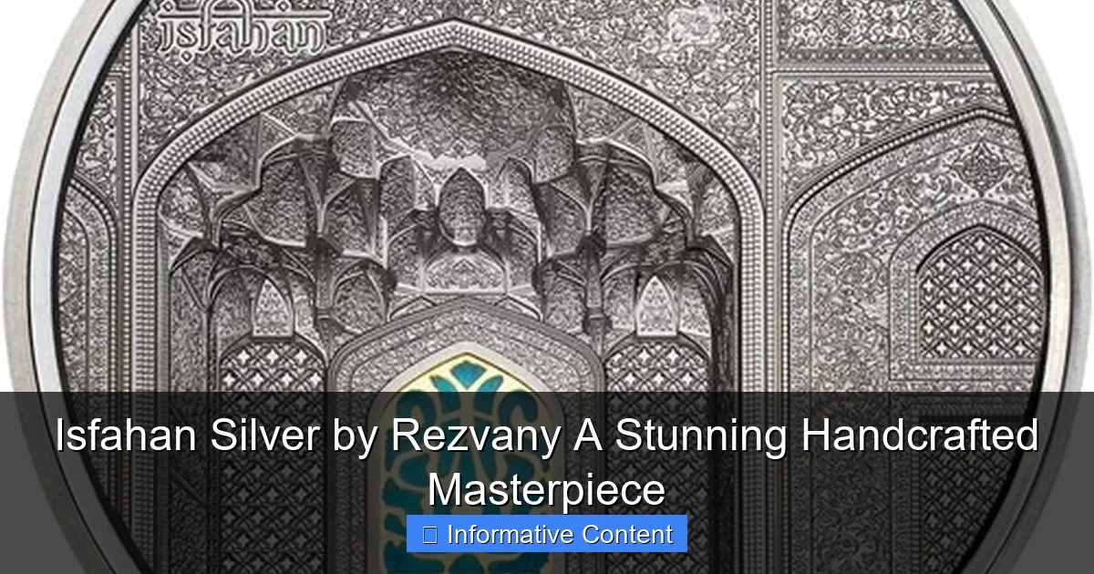 Isfahan Silver by Rezvany A Stunning Handcrafted Masterpiece