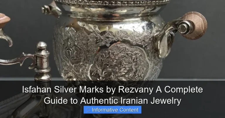 Isfahan Silver Marks by Rezvany A Complete Guide to Authentic Iranian Jewelry