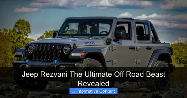 Jeep Rezvani The Ultimate Off Road Beast Revealed