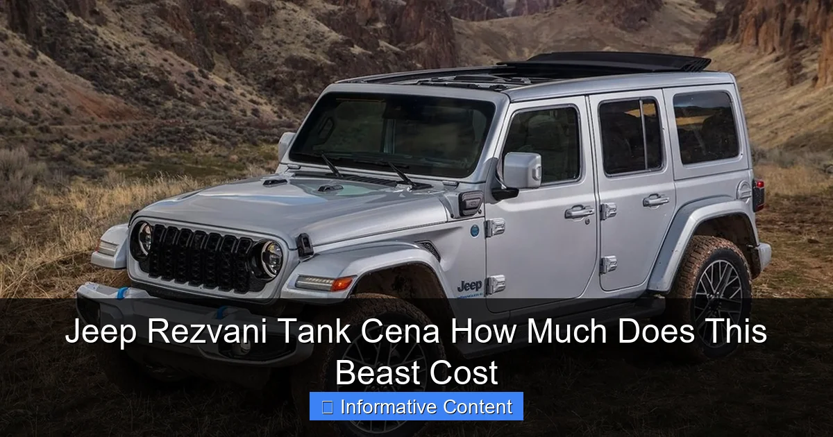 Jeep Rezvani Tank Cena How Much Does This Beast Cost