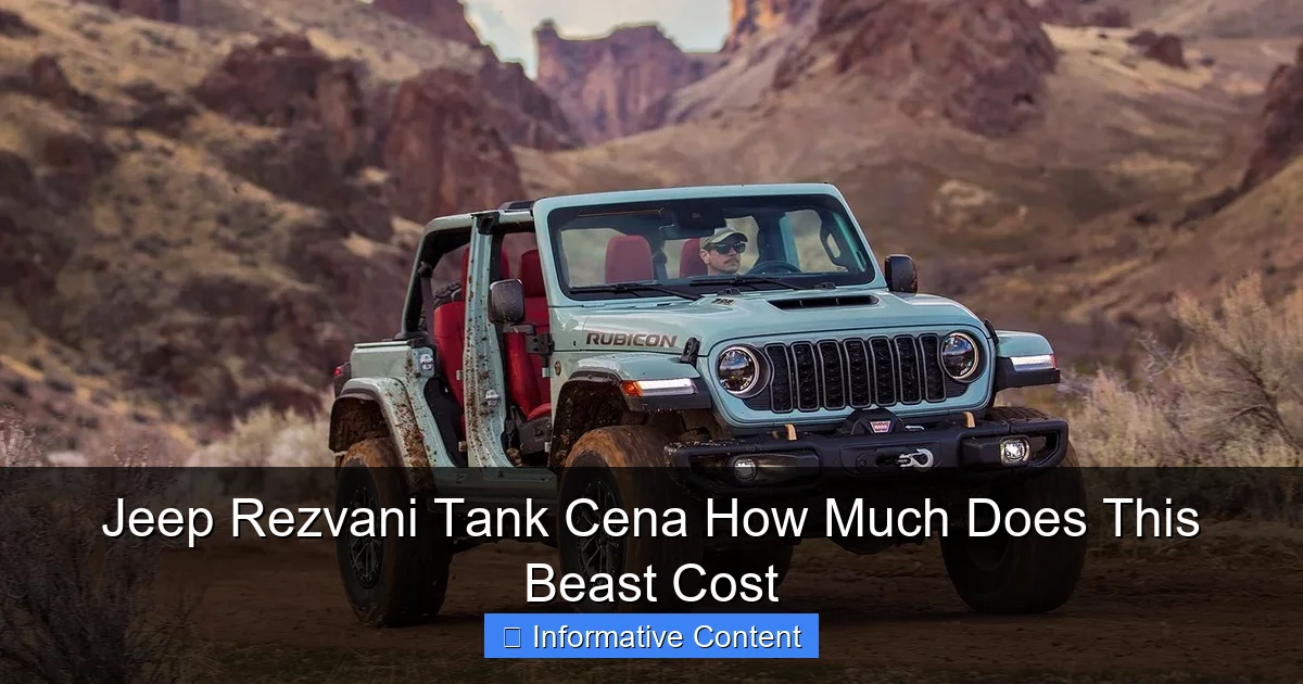 Jeep Rezvani Tank Cena How Much Does This Beast Cost