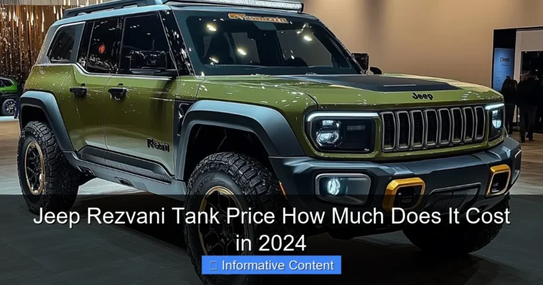 Jeep Rezvani Tank Price How Much Does It Cost in 2024