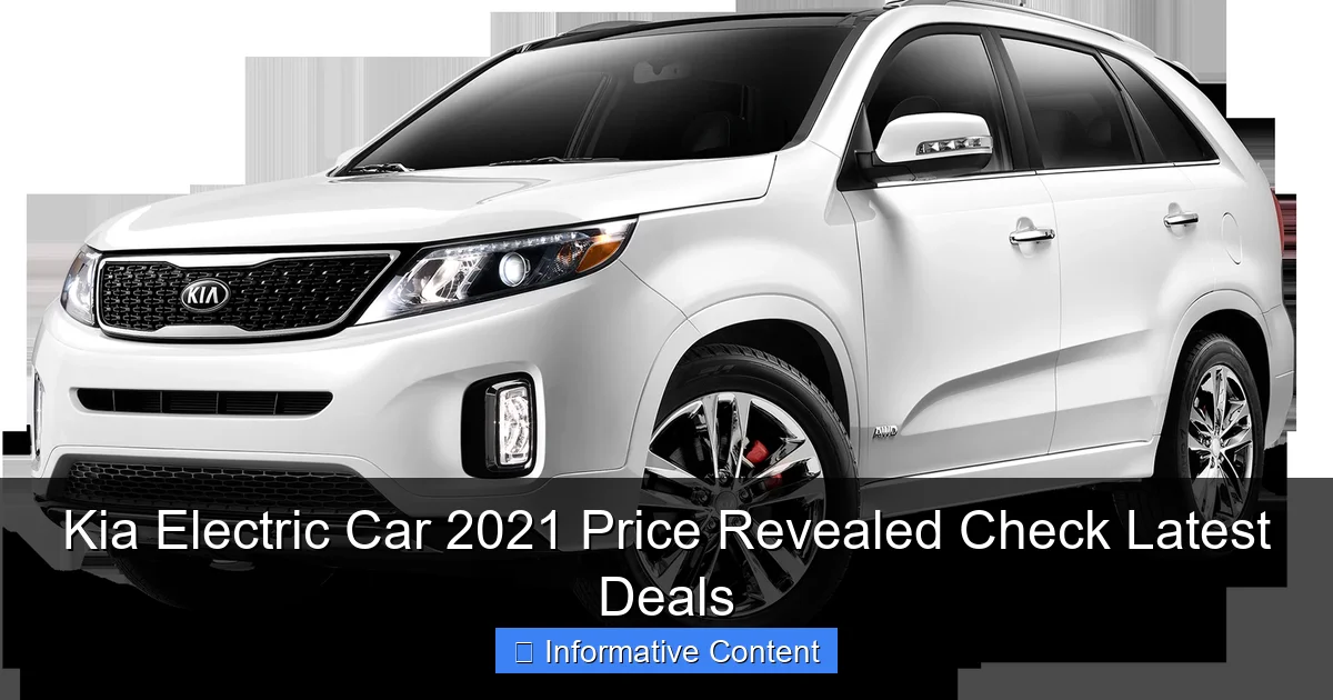 Kia Electric Car 2021 Price Revealed Check Latest Deals