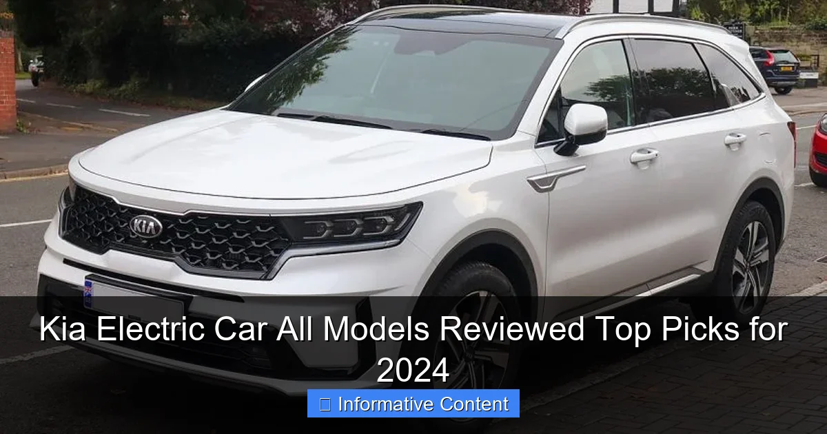Kia Electric Car All Models Reviewed Top Picks for 2024