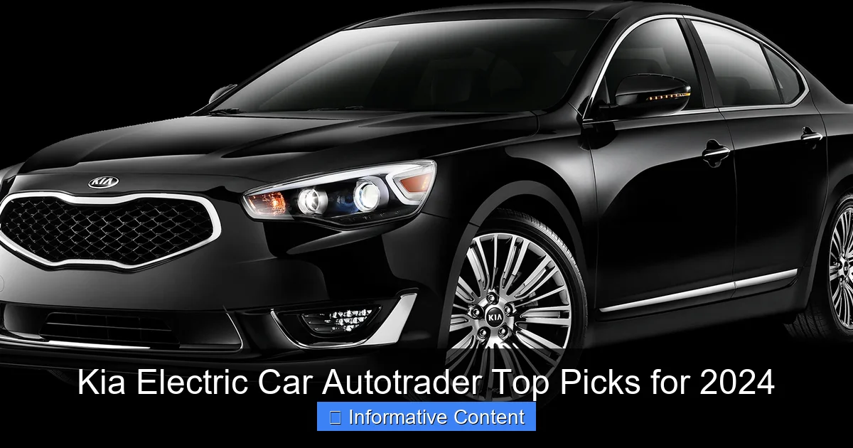 Kia Electric Car Autotrader Top Picks for 2024