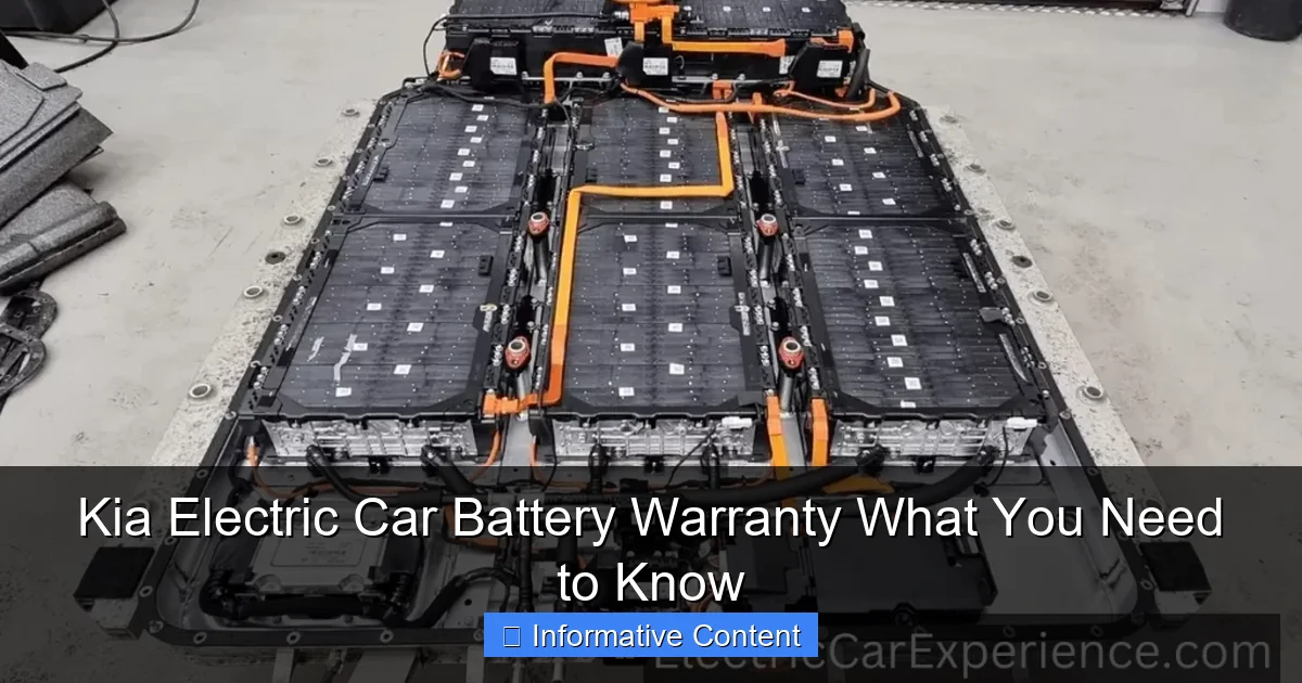 Kia Electric Car Battery Warranty What You Need to Know