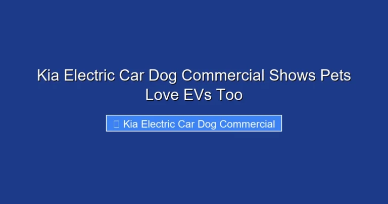 Kia Electric Car Dog Commercial Shows Pets Love EVs Too