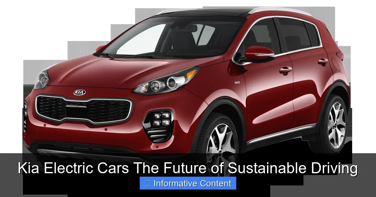 Kia Electric Cars The Future of Sustainable Driving