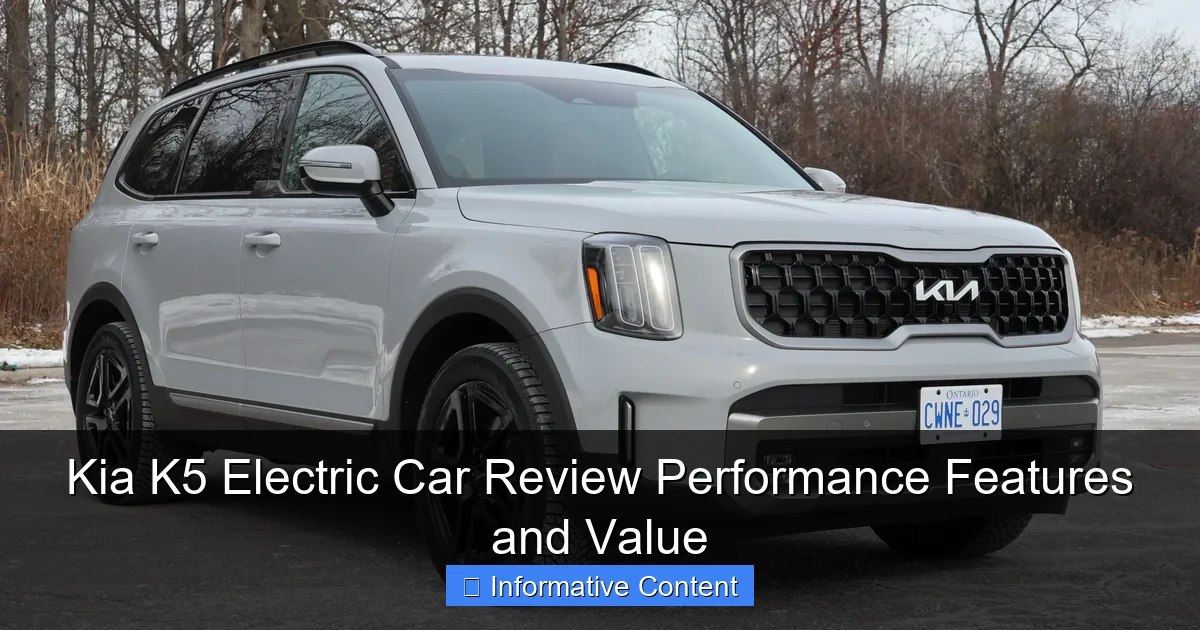 Kia K5 Electric Car Review Performance Features and Value
