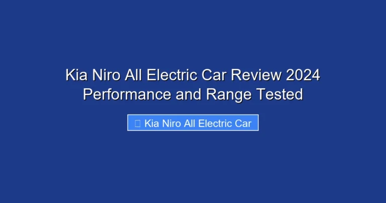 Kia Niro All Electric Car Review 2024 Performance and Range Tested