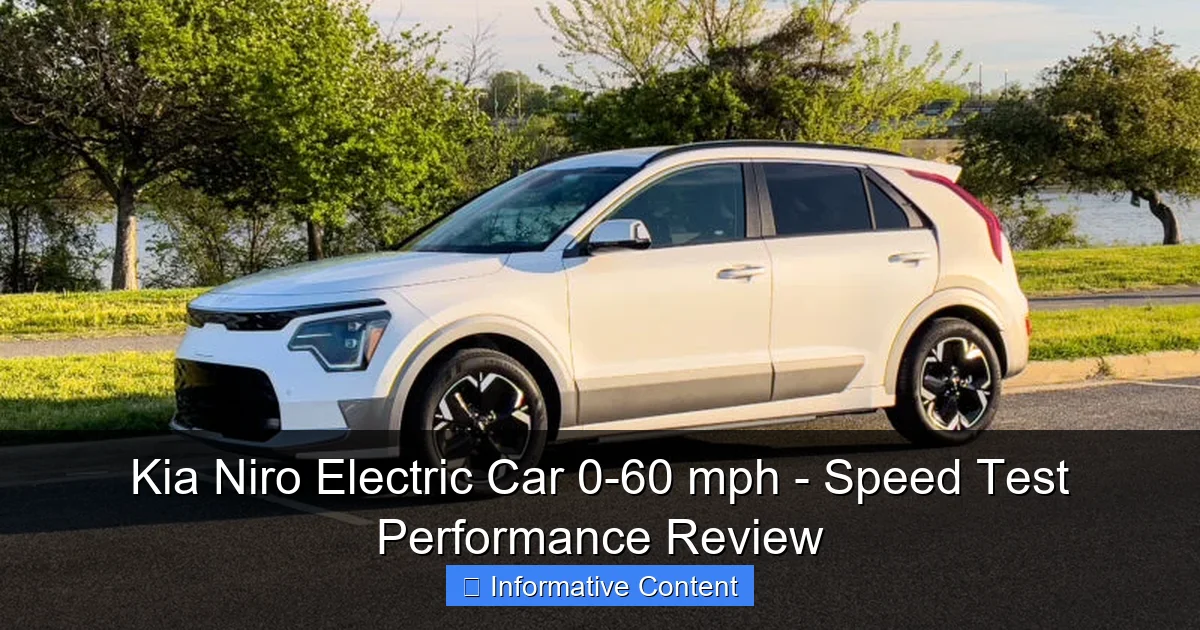 Kia Niro Electric Car 0-60 mph - Speed Test Performance Review