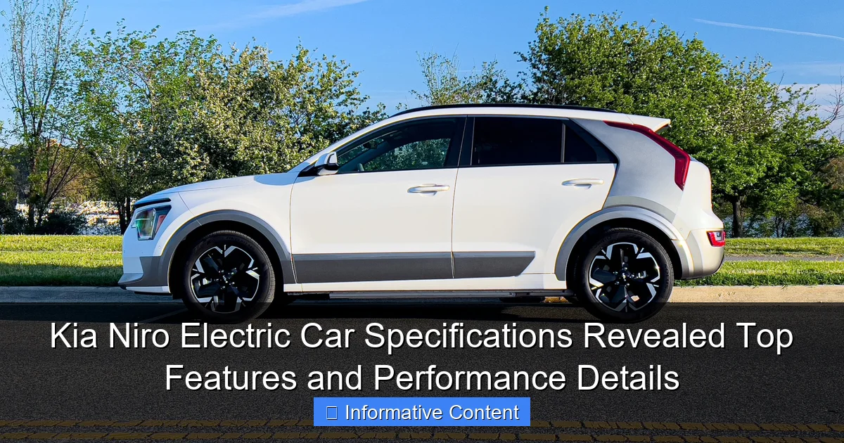 Kia Niro Electric Car Specifications Revealed Top Features and Performance Details