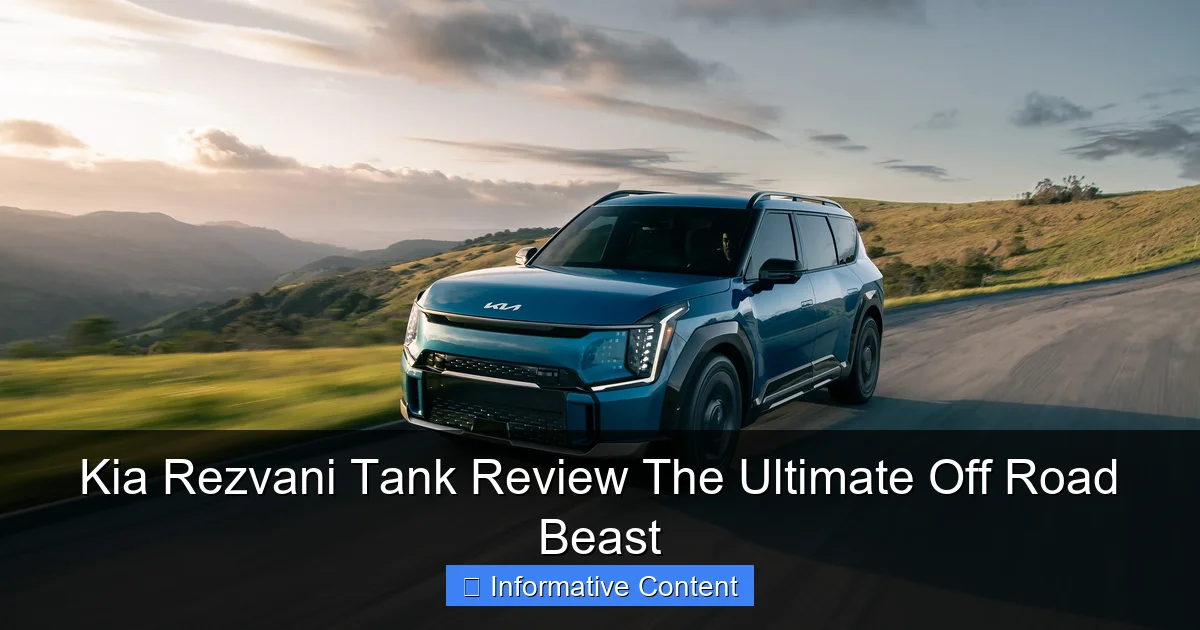 Kia Rezvani Tank Review The Ultimate Off Road Beast