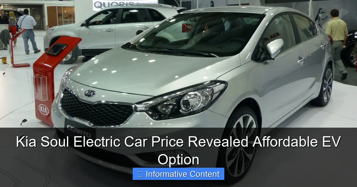 Kia Soul Electric Car Price Revealed Affordable EV Option