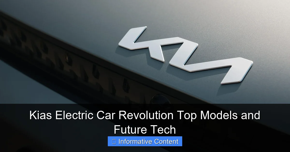 Kias Electric Car Revolution Top Models and Future Tech