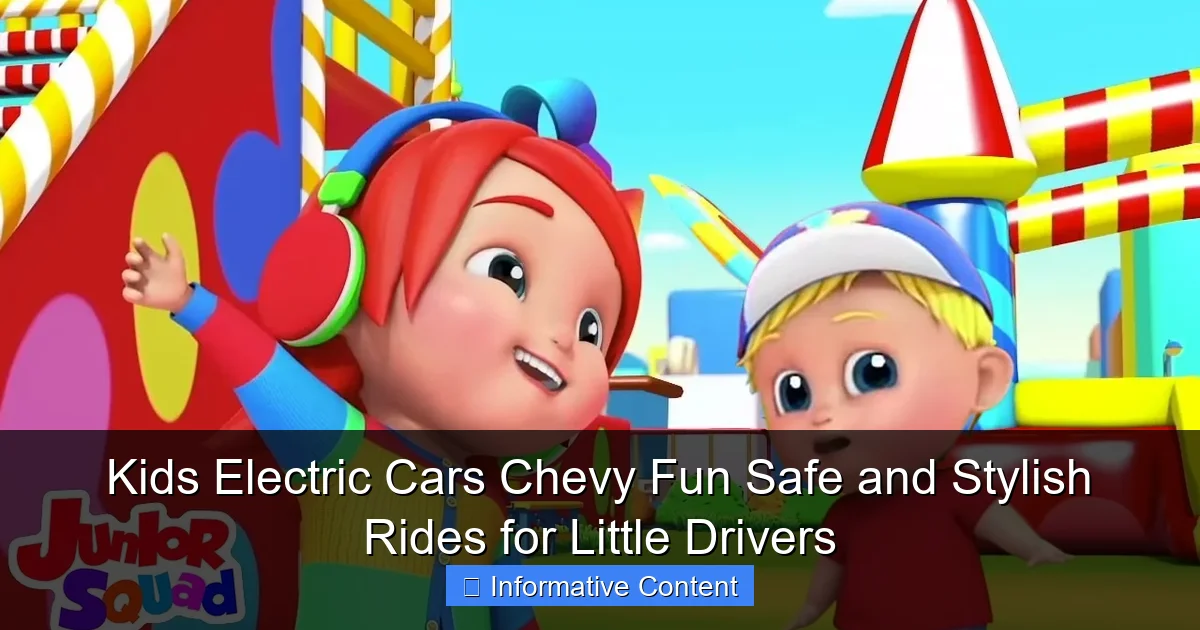 Kids Electric Cars Chevy Fun Safe and Stylish Rides for Little Drivers