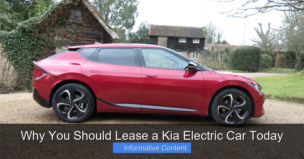Why You Should Lease a Kia Electric Car Today