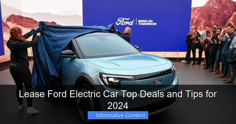 Lease Ford Electric Car Top Deals and Tips for 2024
