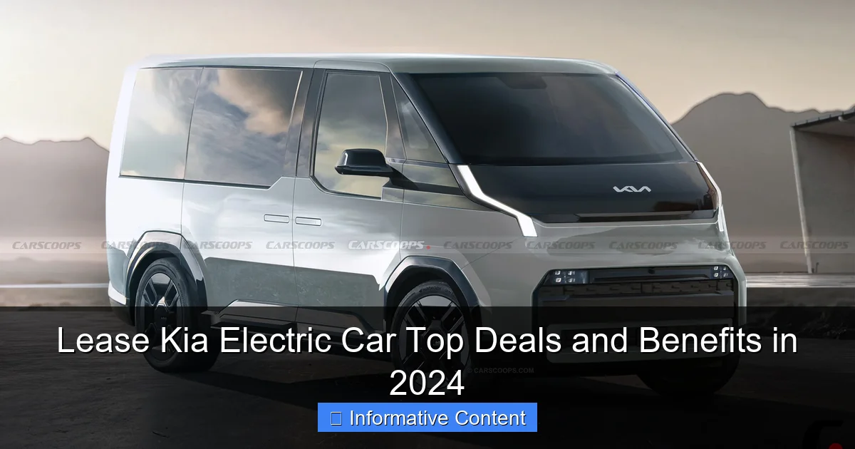 Lease Kia Electric Car Top Deals and Benefits in 2024