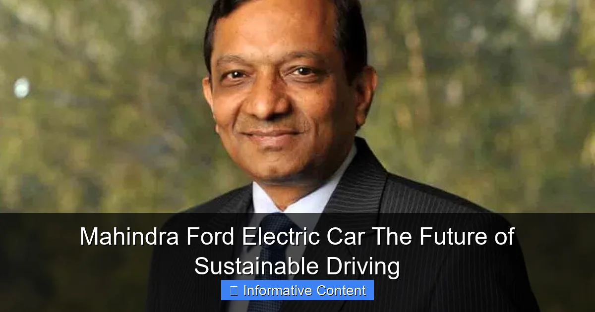Mahindra Ford Electric Car The Future of Sustainable Driving